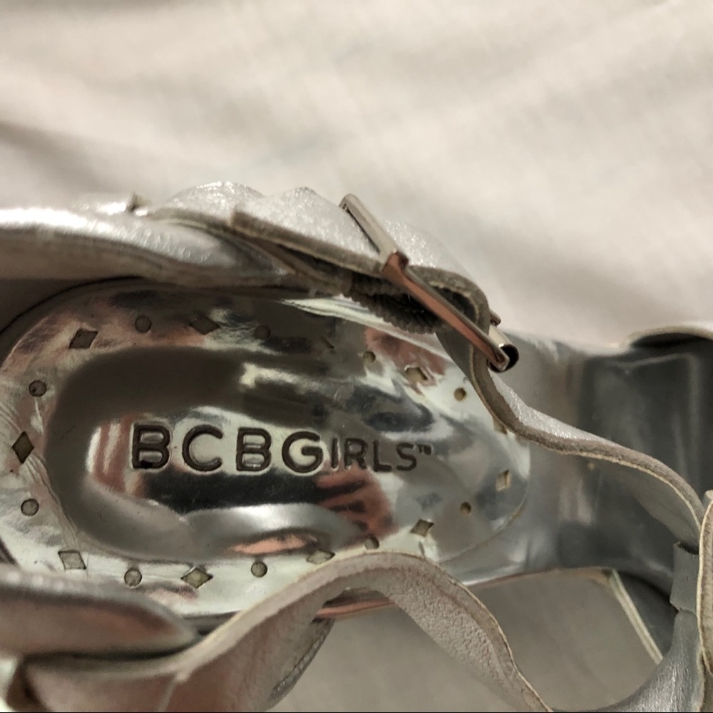 Box 1, BCBGirls Silver Reflective Wedges - Picture 2 of 7